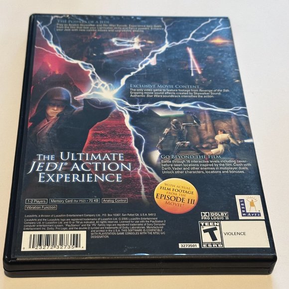 Star Wars Episode III Revenge of The Sith Sony PS2 Playstation 2 Complete in Box - Picture 2 of 3